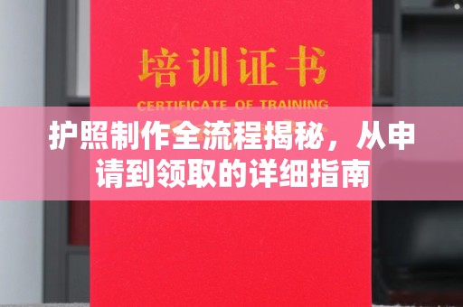 铜仁护照制作全流程揭秘，从申请到领取的详细指南