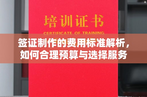 铜仁签证制作的费用标准解析，如何合理预算与选择服务